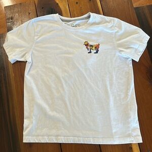 GOAT USA Youth Large white short sleeve tee